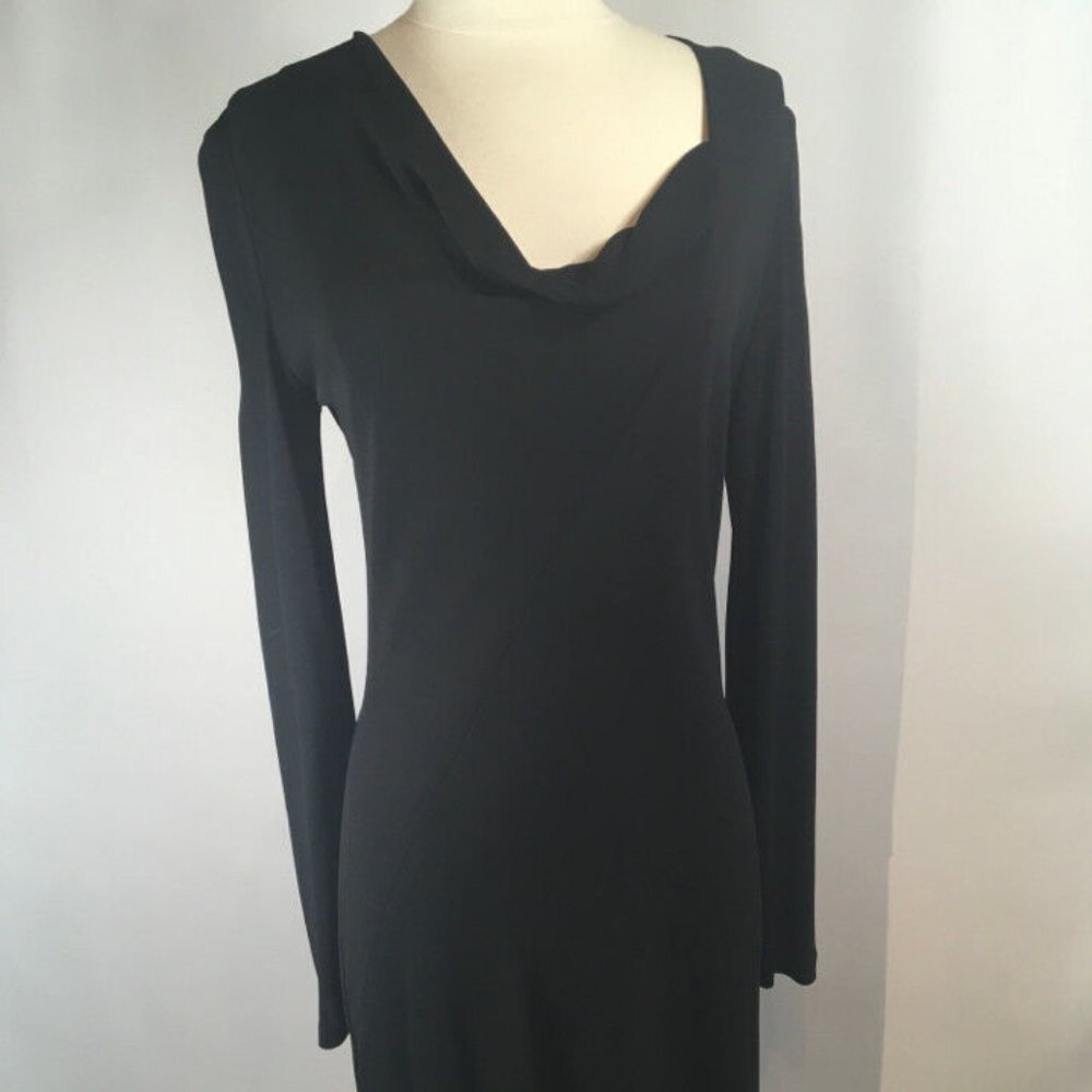 Calvin Klein Collection Drape Neck Jersey Dress